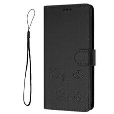 Etui Pour Doogee N55 Plus Porte-cartes Portefeuille Cuir PU Blocage RFID COUVERTURE FLIP Noir