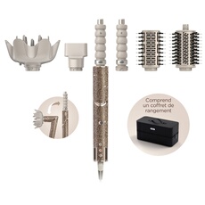 Sèche cheveux Hd424eu 2 En 1 3 Accessoires & Gold Shark