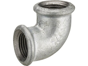 Sans marque Raccord coudé 90° pour acier galvanisé / 26 x 34 mm