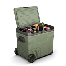 Glacière à compresseur 50 L panneau LCD tout-terrain protection batterie 12 V/230 V