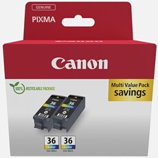 Pack de 2 cartouches d'encre Canon Twin Pack CLI 36CL