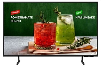 Samsung BE75D H Classe de diagonale 75 BED H Series TV LCD rétro éclairée par LED Crystal UHD signalisation numérique Smart TV Tizen OS 4K UHD 3840 x 2160 HDR Edge LED... - vue 2