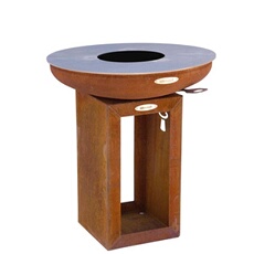 - Barbecue brasero en acier Carus Diamètre 62 cm Hauteur 71 cm