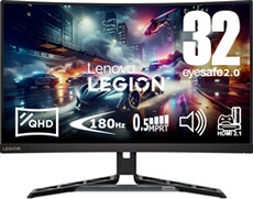 Legion R32qc-30 31 5 Inch QHD Gaming Monitor with Eyesafe (VA Panel 180Hz