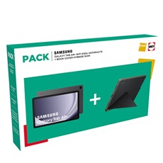 Pack TAB A9+ WIFI 64Go Gris Anthracite + Book Cover Hybride Noir