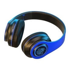 Casque audio YONIS Casque Audio Sans Fil Bluetooth LED Son HIFI Autonomie 8h Confort Maximal Black Blue