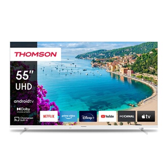 Android TV 55'' UHD Blanche