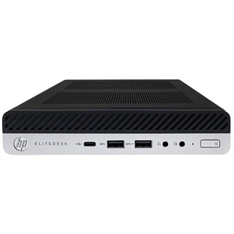 EliteDesk 800 G5 Mini Intel® Core™ i5 8 Go RAM 256 Go SSD Noir et argent Re