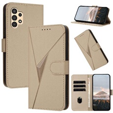 Coque pour ZURSANA Samsung Galaxy A13 5G Etui De Téléphone Cuir PU Premium Avec Couvercle de Protection Flip Slots de Cartes - Or