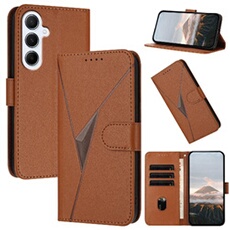 Coque pour ZURSANA Samsung Galaxy A56 Etui De Téléphone Cuir PU Premium Avec Couvercle de Protection Flip Slots de Cartes - Brun
