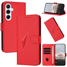 Coque pour ZURSANA Samsung Galaxy A56 Etui De Téléphone Cuir PU Premium Avec Couvercle de Protection Flip Slots de Cartes - Rouge