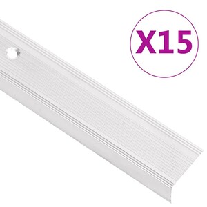 vidaXL Trapneuzen L-vormig 15 st 90 cm aluminium champagnekleurig, trap neus, trapprofiel, trap profiel, trap neuzen, trapprofielen, trap profielen vidaXL Trapneuzen L-vormig 15 st 90 cm aluminium champagnekleurig, trap neus, trapprofiel, trap profiel, trap neuzen, trapprofielen, trap profielen