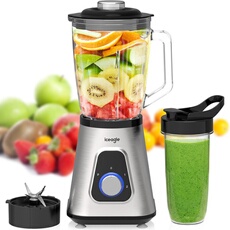 Blender Mixeur Mesko 1000W - Pichet 1,8L Sans BPA, 2 Vitesses + Pulse, Lames Inox, 20.000 Tr/min - Pour Smoothies, Soupes