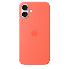 Coque en silicone compatible MagSafe Tangerine pour iPhone 16 Plus