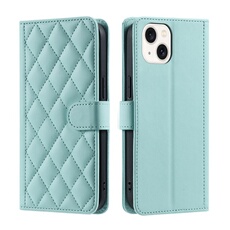 Coque pour FOXDOCK iPhone 14 Plus Protection magnétique Souple en cuir PU Flip Slim Cover avec longue sangle Compatible avec iPhone 14 Plus-Vert