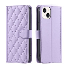 Coque pour iPhone 14 Plus Protection magnétique Souple en cuir PU Flip Slim Cover avec longue sangle Compatible avec iPhone 14 Plus-Violet