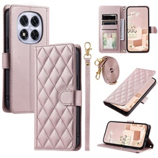 Coque pour Xiaomi Redmi Note 14 Pro 5G Protection magnétique Souple en cuir PU Flip Slim Cover avec longue sangle Compatible avec Xiaomi Redmi Note