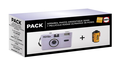 Appareil photo Argentique Agfaphoto compact 35mm Silver/Noir - Réutilisable - 603000 Appareil photo Argentique Agfaphoto compact 35mm Silver/Noir - Réutilisable - 603000