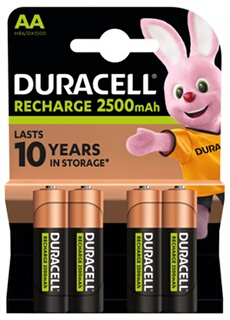 Duracell piles rechargeables aaa 750 mah lot de 4 piles - vue 5