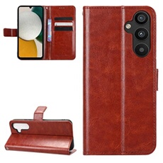 Coque pour ZURSANA Samsung Galaxy A34 5G Protection Antichoc Effet Etui Cuir et Intérieur TPU avec Porte-Cartes Fonction de Suppport Marron