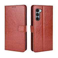 Coque pour Motorola MOTO G200 5G Protection Antichoc Effet Etui Cuir et Intérieur TPU avec Porte-Cartes Fonction de Suppport Marron