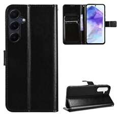 Coque pour ZURSANA Samsung Galaxy A35 5G Protection Antichoc Effet Etui Cuir et Intérieur TPU avec Porte-Cartes Fonction de Suppport Noir