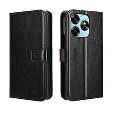 Coque pour Umidigi G6 5G Protection Antichoc Effet Etui Cuir et Intérieur TPU avec Porte-Cartes Fonction de Suppport Noir
