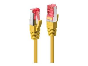 - Cordon de raccordement - RJ-45 (M) pour RJ-45 (M) - 30 cm - SFTP, PiMF - CAT 6 - moulé, sans crochet - jaune