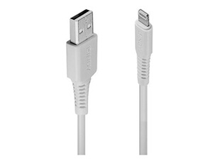 - Câble Lightning - Lightning mâle pour USB mâle - 50 cm - blanc - sans halogène