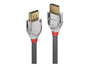 Cromo Line - Câble HDMI avec Ethernet - HDMI mâle pour HDMI mâle - 1 m - triple blindage - gris - support 4K