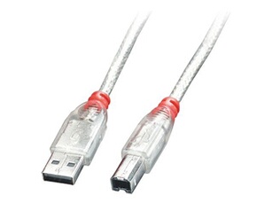 - Câble USB - USB (M) pour USB (M) - USB 2.0 - 5 m - moulé - transparent