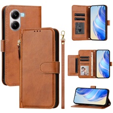 Etui à bascule pour Xiaomi POCO X7 Pro 5G Protection Soft PU Le cuir à glissière Portefeuille Couverture de téléphone compatible avec Xiaomi POCO X7