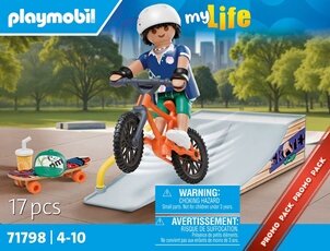 My Life 71798 Snowboarder avec rampe de glisse
