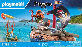 Pirates 71794 Pirate avec radeau flottant et trésor