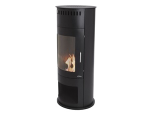 Poêle à éthanol 3kW en acier avec façade en verre trempé BESTFIRE B Noir