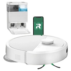 Visuel du produit : Roomba Plus 405 Combo Robot + AutoWash - Base Multifonction - Lavage et séchage des lingettes - LiDAR Clearview