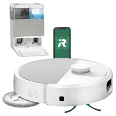 Visuel du produit : Roomba Plus 505 Combo + AutoWash - Base Multifonction - Lavage et séchage a l'air Chaud des lingettes - PrecisionVision IA