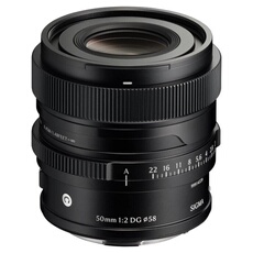 Objectif à Focale fixe Sigma DG CTP 50 mm f2 22 pour Monture Sony FE - vue 2
