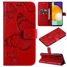 Coque pour Samsung Galaxy A13 5G ZURSANA Papillon de Protection Etui à Rabat en Cuir PU avec Porte-cartes Magnétique Compatible avec Samsung Galaxy