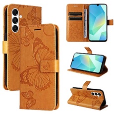 Coque pour Samsung Galaxy A16 5G ZURSANA Papillon de Protection Etui à Rabat en Cuir PU avec Porte-cartes Magnétique Compatible avec Samsung Galaxy
