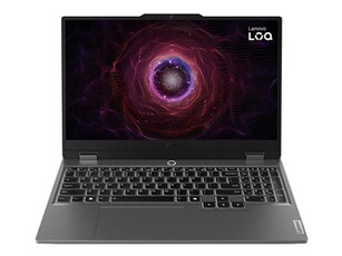 LOQ 15ARP9 83JC - Conception de charnière à 180 degrés - AMD Ryzen 7 - 7435HS / jusqu'à 4.5 GHz - Win 11 Home - GeForce RTX 4070 - 24 Go RAM - 512 Go
