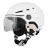 Casque Urbain T'nb Avec Visière Anti-UV Anti-Buée + Cache-Oreilles Amovibles – Taille L, Noir – Protection Certifiée EN 1078 Pour Trottinette, Vélo, Hoverboard