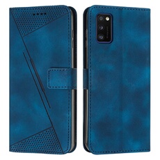 Etui pour FOXDOCK Samsung Galaxy A41 Protection Flip Soft PU Le cuir couvercle en cuir compatible avec Samsung Galaxy A41-Bleu