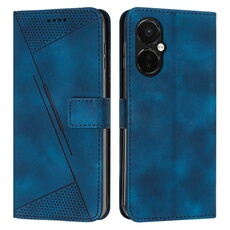 Etui pour FOXDOCK OnePlus Nord CE 3 Protection Flip Soft PU Le cuir couvercle en cuir compatible avec OnePlus Nord CE 3-Bleu