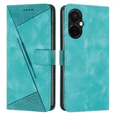 Etui pour FOXDOCK OnePlus Nord CE 3 Protection Flip Soft PU Le cuir couvercle en cuir compatible avec OnePlus Nord CE 3-Vert