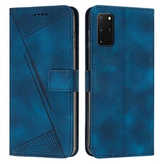 Etui pour FOXDOCK Samsung Galaxy S20 Plus Protection Flip Soft PU Le cuir couvercle en cuir compatible avec Samsung Galaxy S20 Plus-Bleu