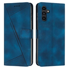 Etui pour FOXDOCK Samsung Galaxy S23 FE Protection Flip Soft PU Le cuir couvercle en cuir compatible avec Samsung Galaxy S23 FE-Bleu