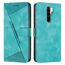 Etui pour Xiaomi Redmi Note 8 Pro Protection Flip Soft PU Le cuir couvercle en cuir compatible avec Xiaomi Redmi Note 8 Pro-Vert