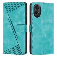 Etui pour FOXDOCK OPPO A38 4G/A18 4G Protection Flip Soft PU Le cuir couvercle en cuir compatible avec OPPO A38 4G/A18 4G-Vert