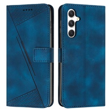 Etui pour FOXDOCK Samsung Galaxy A56 5G Protection Flip Soft PU Le cuir couvercle en cuir compatible avec Samsung Galaxy A56 5G-Bleu